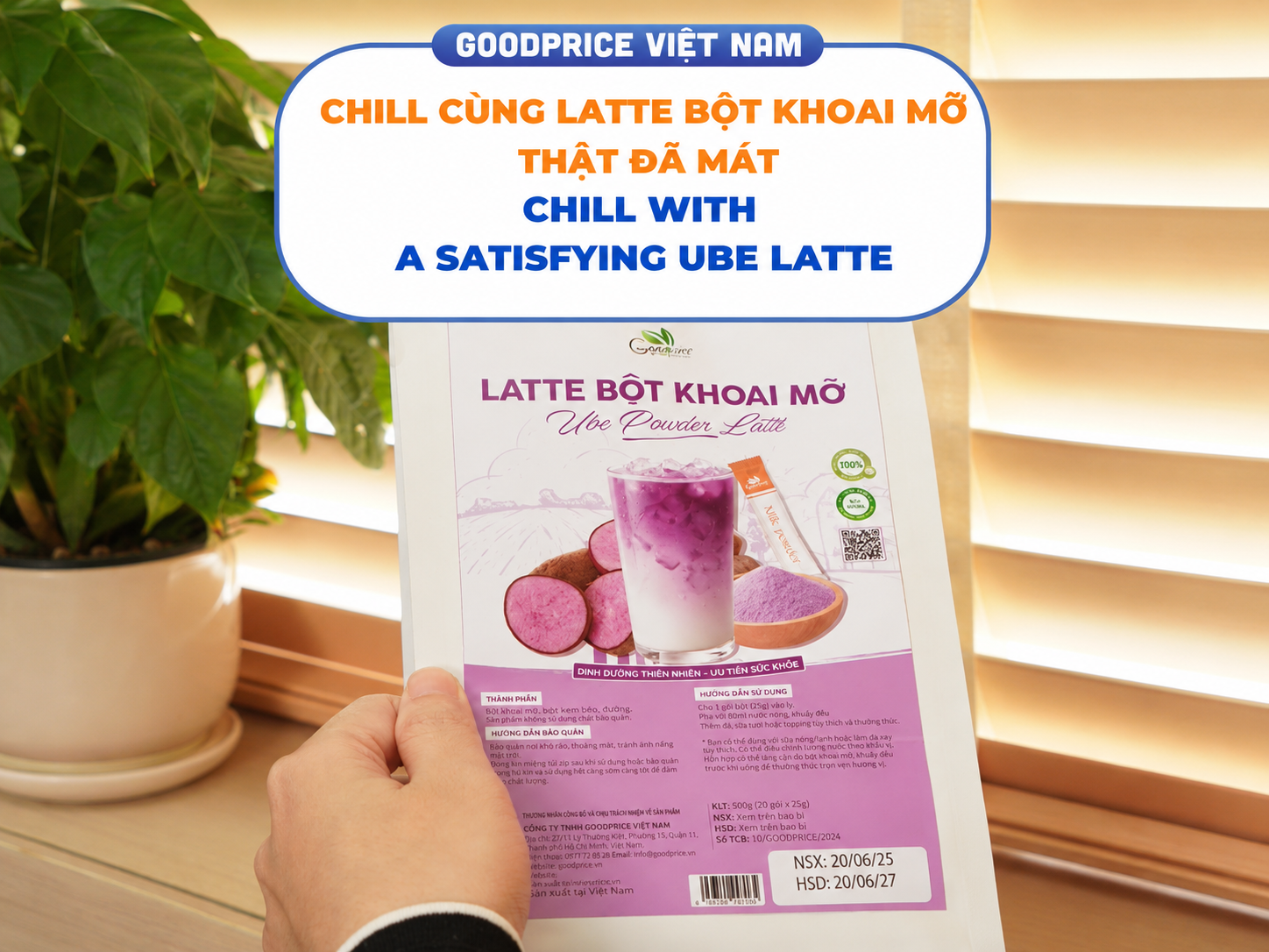 Turn up the volume and chill with GOODPRICE Ube Latte!