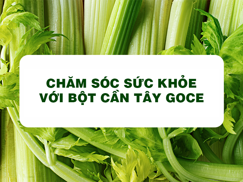 Bột Cần Tây Goce - Chăm sóc sức khỏe với bột cần tây Goce