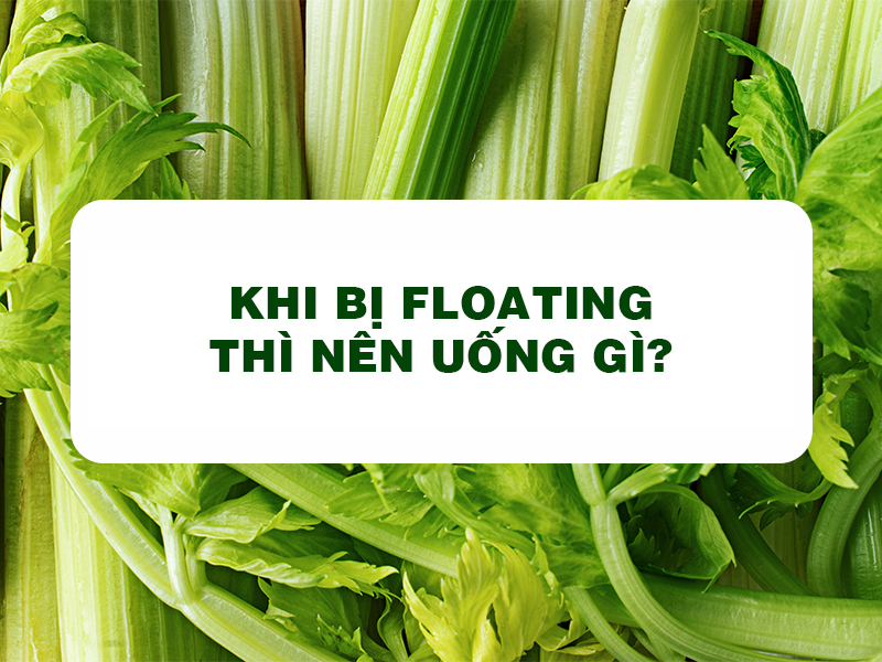 Bột Cần Tây Goce - Khi bị floating thì nên uống gì?