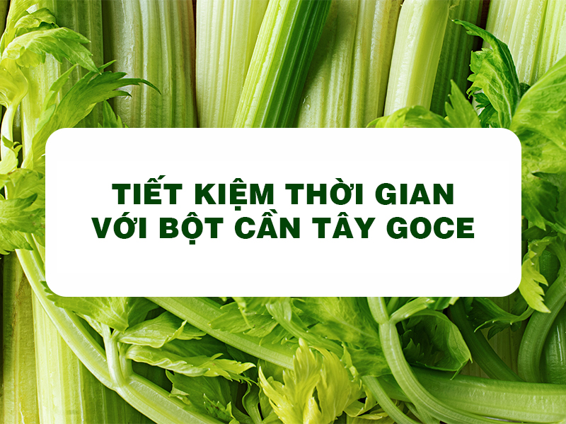 Goce Celery Powder - Save time with Goce celery powder