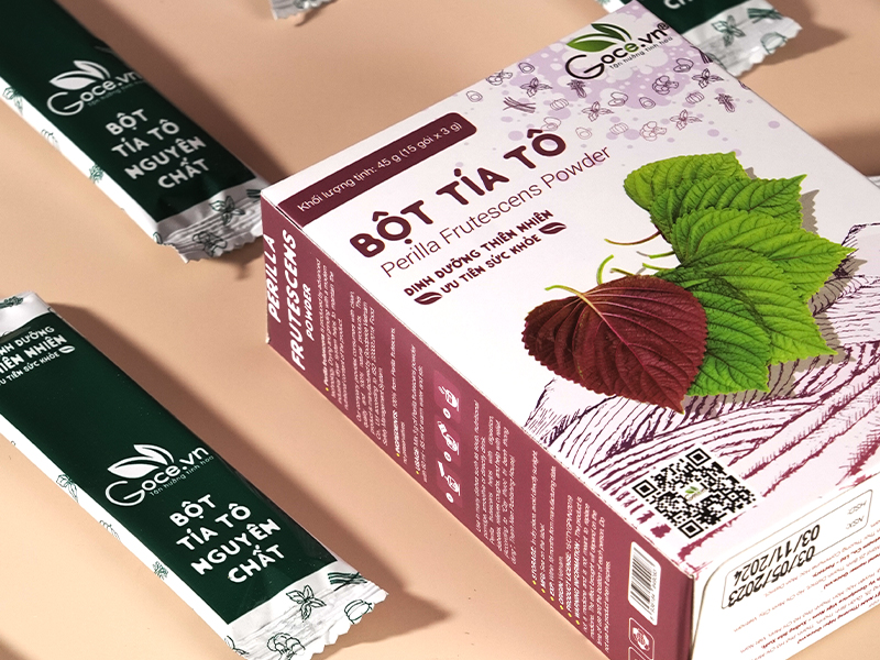 Bột Tía Tô Goce - Công dụng của bột tía tô