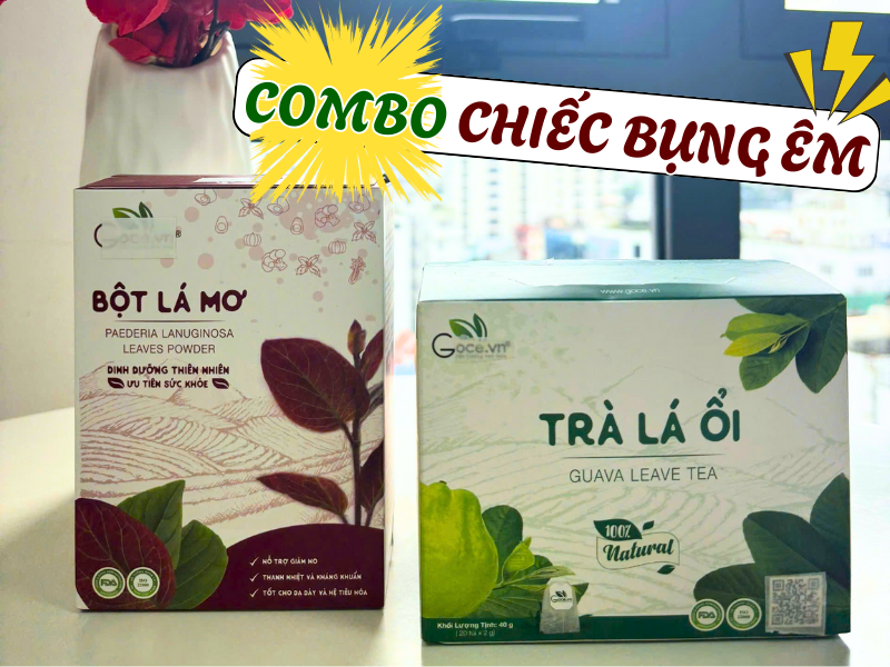 Goce Calm Belly Combo – Paederia Foetida Leaves and Guava Leaves for Effective Digestive Support