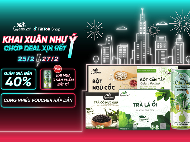 [Goce Việt Nam x TikTok Shop] - Khuyến mãi lên đến 40%