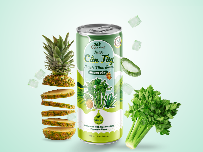 Goce Celery Juice With Aloe Vera Jelly Pineapple Flavor - What's special?