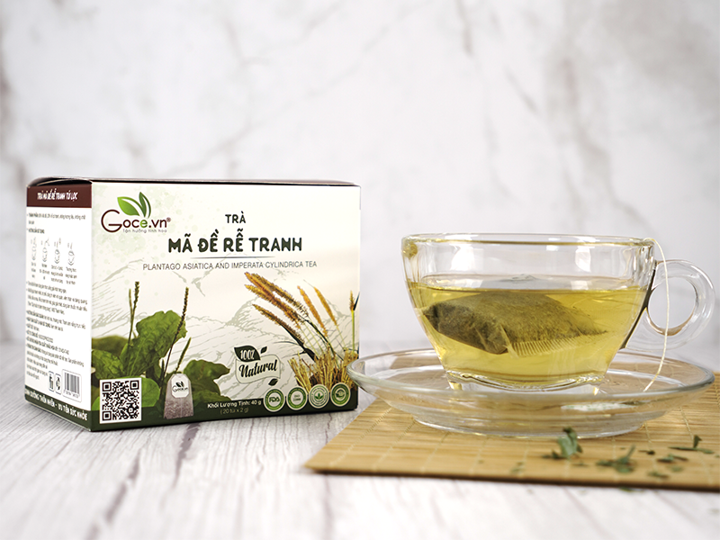 Trà Mã Đề Rễ Tranh Goce - Phù hợp dành cho người bị tiểu gắt và viêm đường tiết niệu 