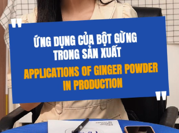 Applications of Ginger Powder in Manufacturing