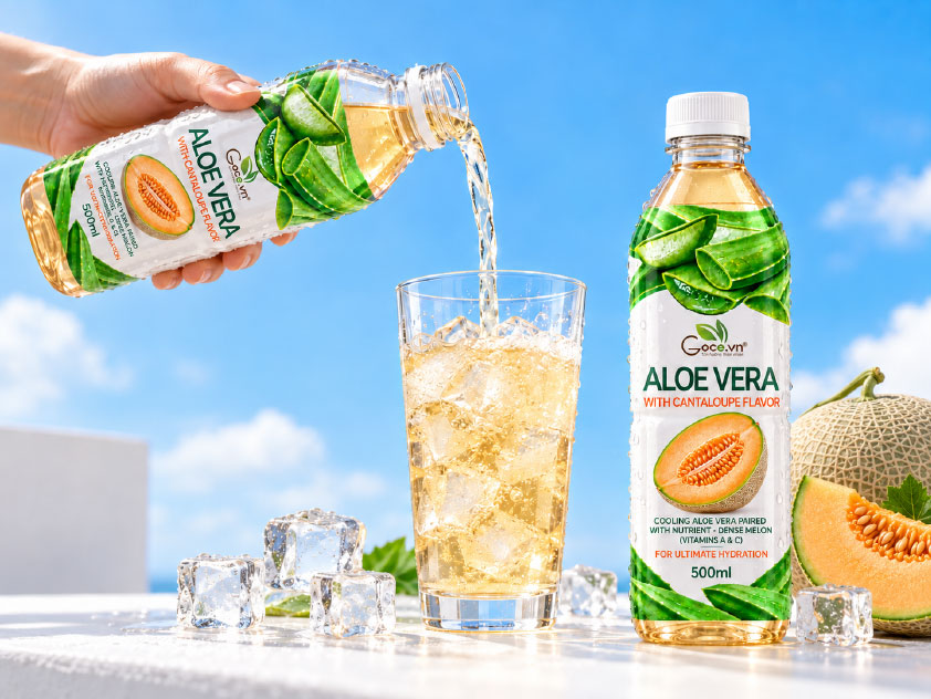 Cantaloupe aloe vera drink - Goodprice Vietnam provides customized OEM/Private Label solutions