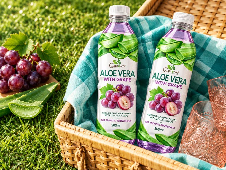 Grape aloe vera drink - Goodprice Vietnam provides customized OEM/Private Label solutions.
