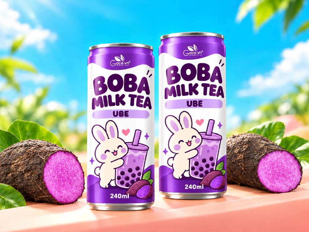 Ube bubble milk tea 240ml - Goodprice Vietnam provides customized OEM/Private Label solutions.