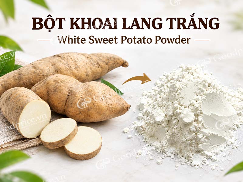 Pure White Sweet Potato Powder