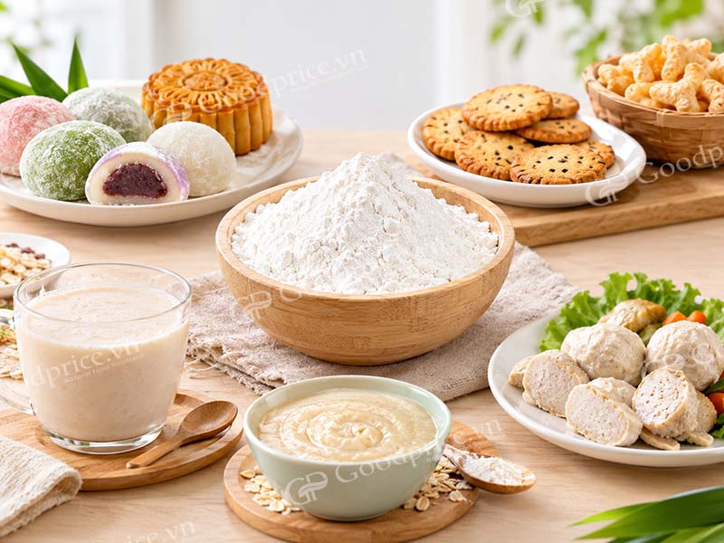 Ứng dụng thực tế của bột nếp rang ch&iacute;n