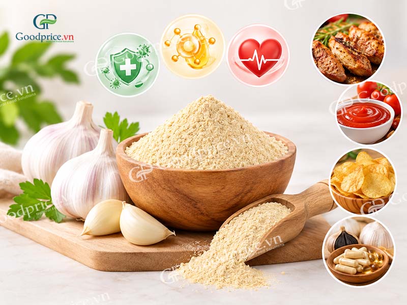 T&aacute;c dụng v&agrave; gi&aacute; trị dinh dưỡng của bột tỏi