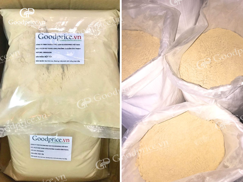 Quy c&aacute;ch đ&oacute;ng g&oacute;i bột tỏi tại Goodprice Việt Nam