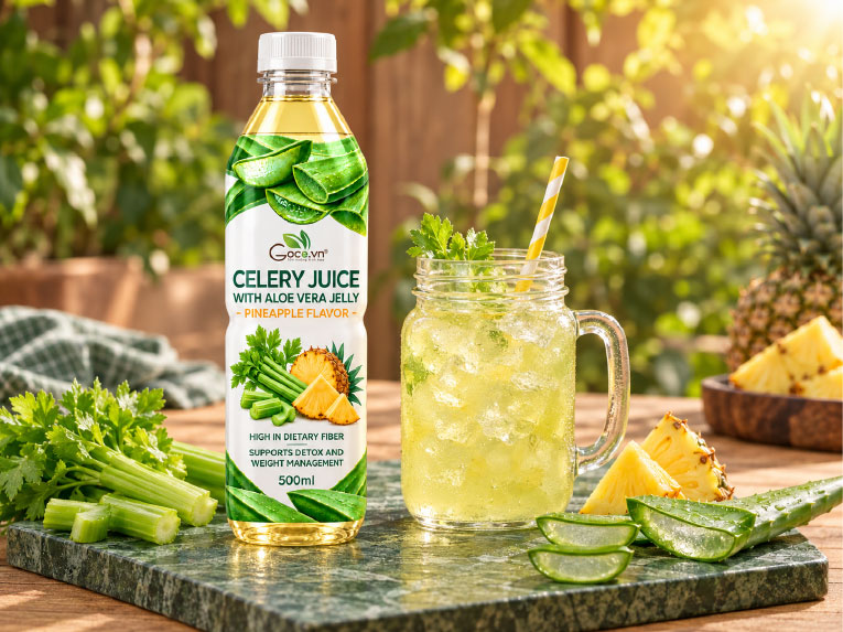 Celery aloe vera drink - Goodprice Vietnam provides customized OEM/Private Label solutions.