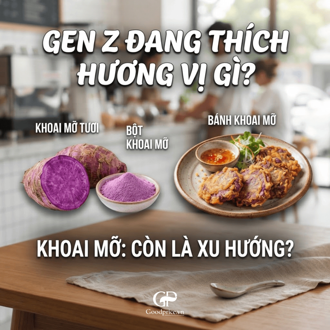 Khoai mỡ tươi, bột khoai mỡ và bánh khoai mỡ chiên với câu hỏi khoai mỡ còn là xu hướng