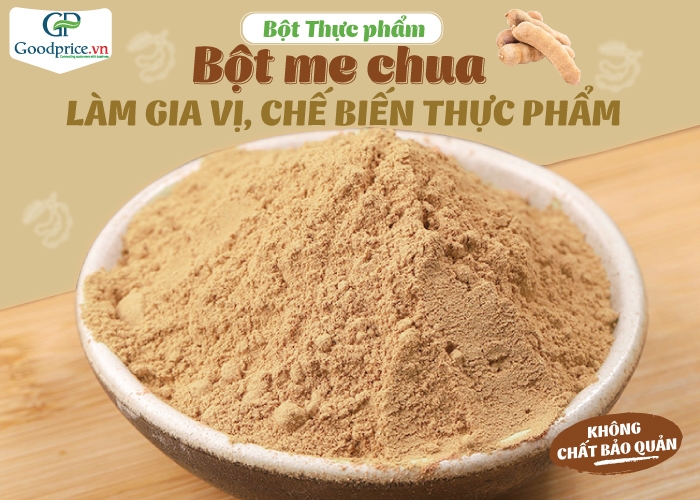 Bột me chua làm từ trái me tươi nguyên chất thơm tự nhiên