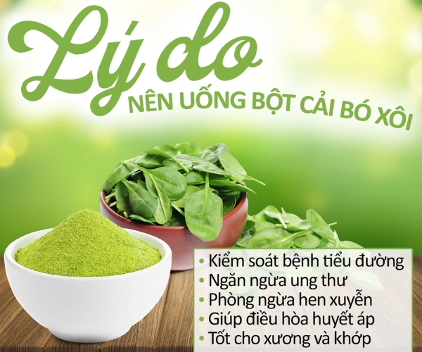 Bột rau bina là gì? Dùng có tốt cho sức khoẻ không?