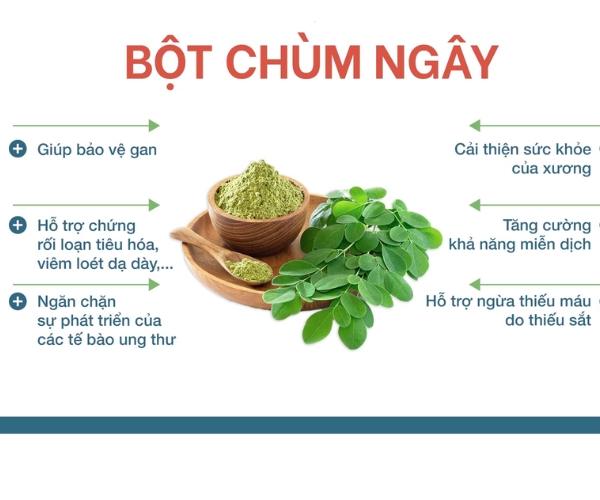 Công dụng của bột chùm ngây có tốt không?