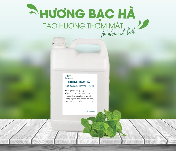 Hương bạc hà giúp tạo hương thực phẩm tự nhiên thơm ngon