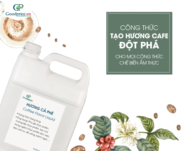 Hương cà phê thơm đậm sâu chuẩn vị dùng trong thực phẩm