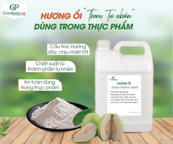 Hương ổi nguyên liệu an toàn dùng trong thực phẩm