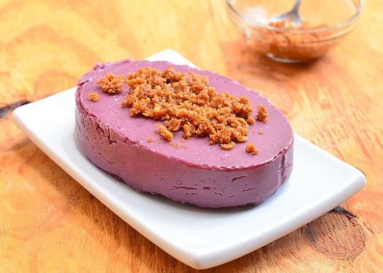 Make Purple Sweet Potato Dough Cake without oven