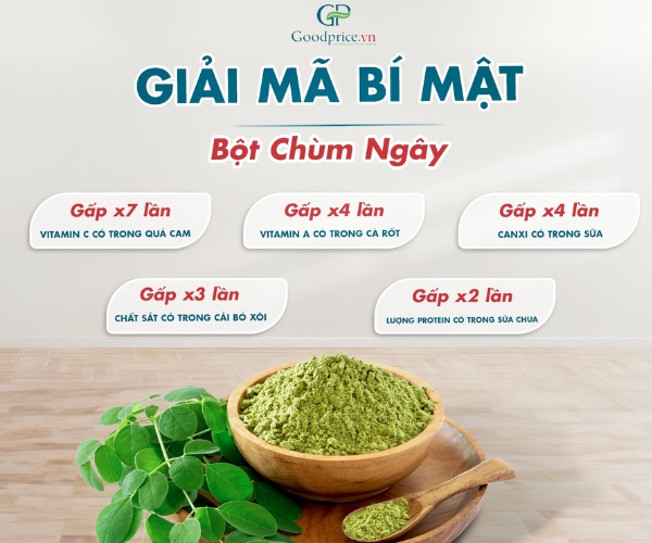 Lưu lại công dụng bột chùm ngây và lưu ý khi dùng
