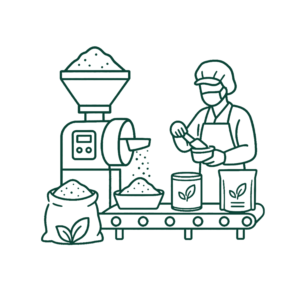 Food powder production