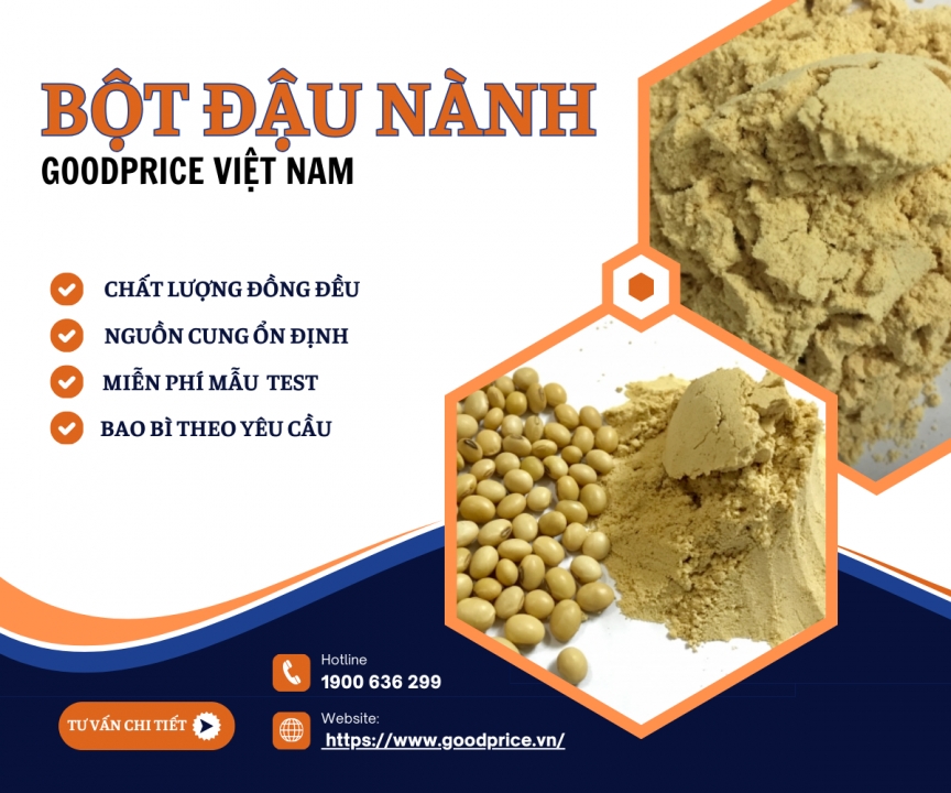 Ứng dụng phổ biến của bột đậu nành Goodprice Việt Nam trong sản xuất thực phẩm