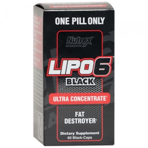 Sữa giảm cân & đốt mỡ nutrex lipo-6 black ultra concentrate, 60 viên