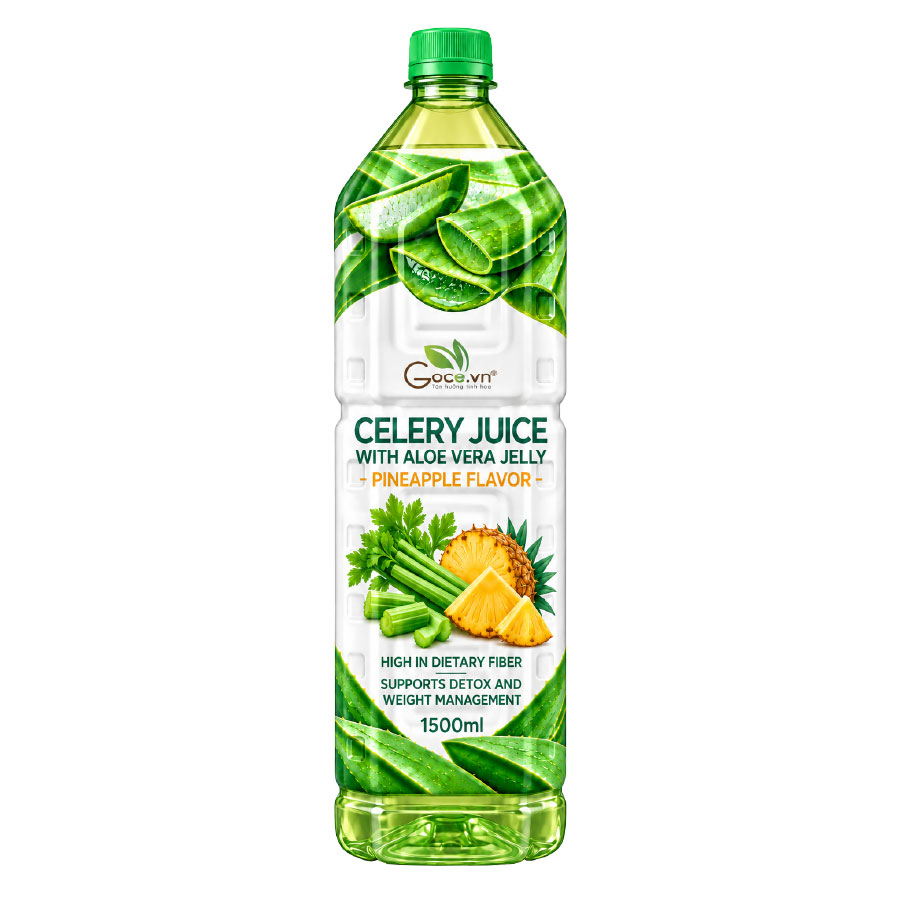 Nước cần tây thạch nha đam hương dứa 1500ml