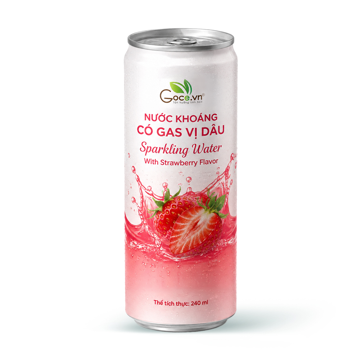 Strawberry-Flavored Sparkling Mineral Water