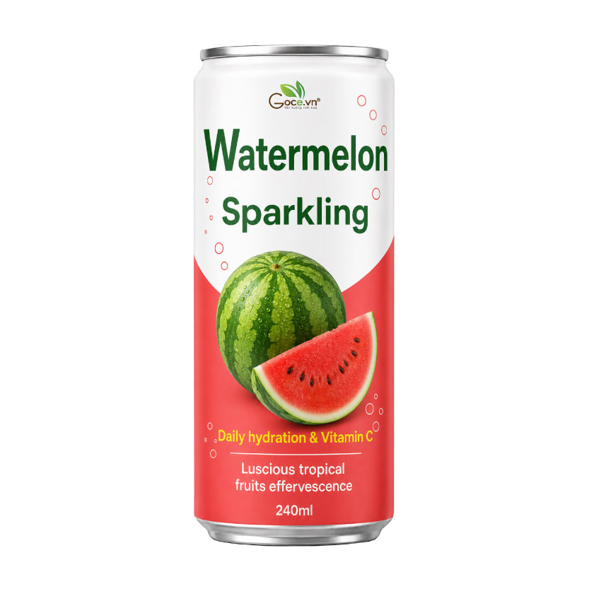 Watermelon-Flavored Sparkling Mineral Water 