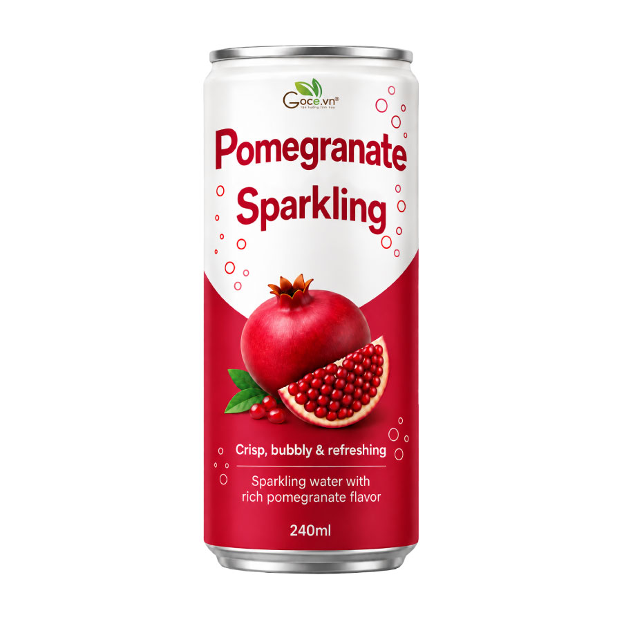 Sparkling Drink With Pomegranate Flavor