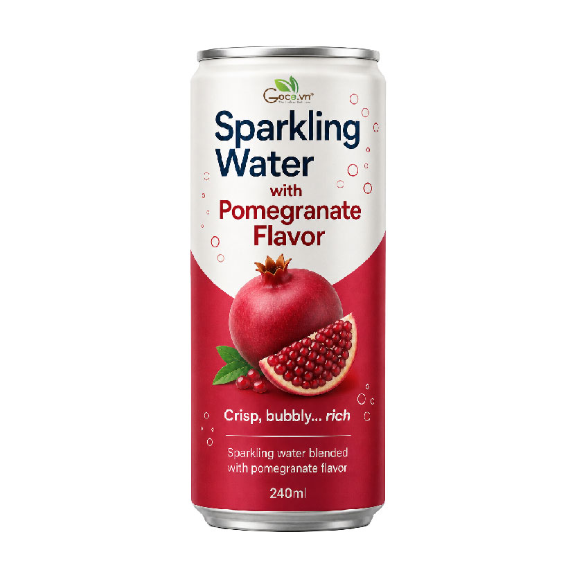 Pomegranate-Flavored Sparkling Mineral Water