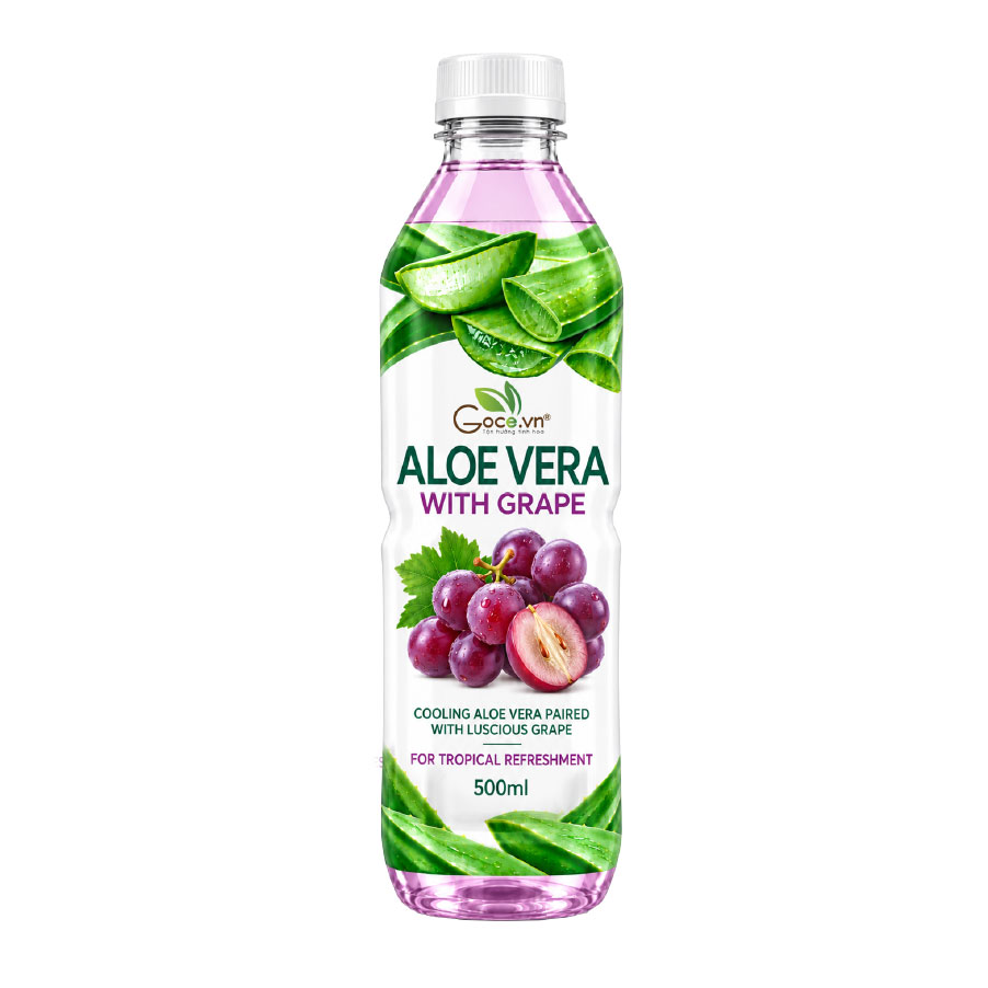 Nước nha đam đường phèn hương nho 500ml