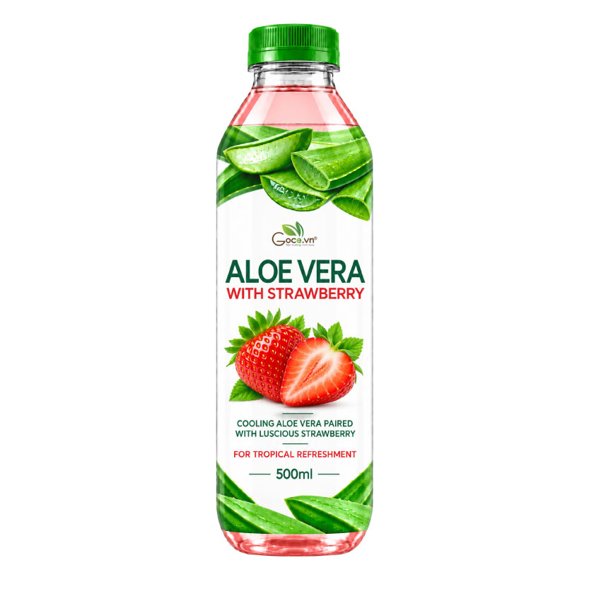 Nước Nha Đam Hương Dâu 350ml