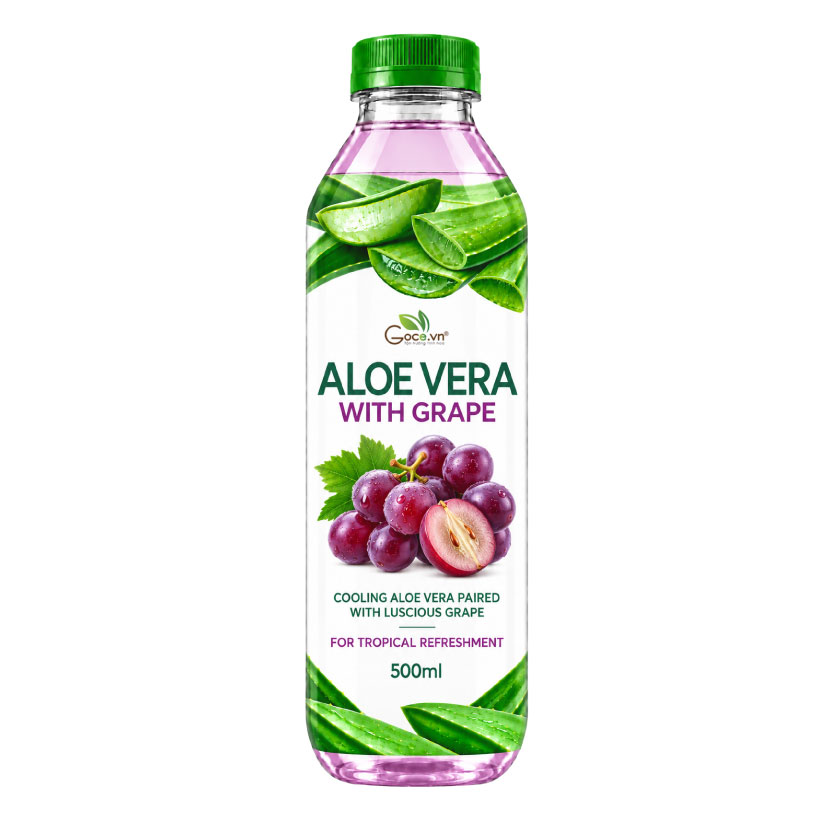 Aloe Vera Drink With Grape Flavor 350ml