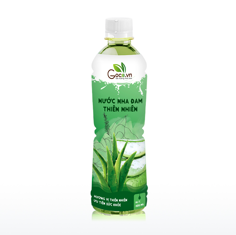 Nước Nha Đam Thiên Nhiên Đóng Chai 405ml