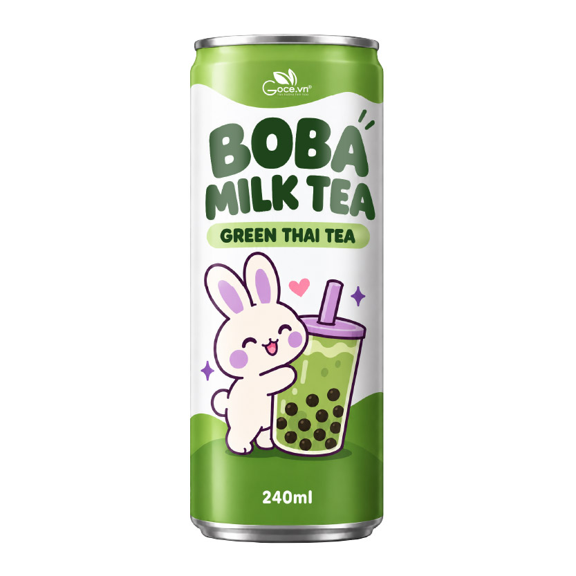Thai green tea bubble milk tea 