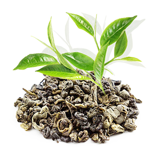 Dried green tea 