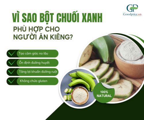 Green Banana Flour Goodprice Vietnam – A Natural Alternative to Wheat Flour for Dieters