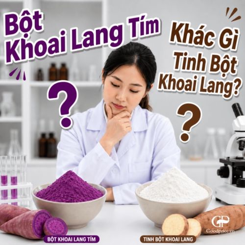 Bột Khoai Lang Tím Khác Gì Tinh Bột Khoai Lang?