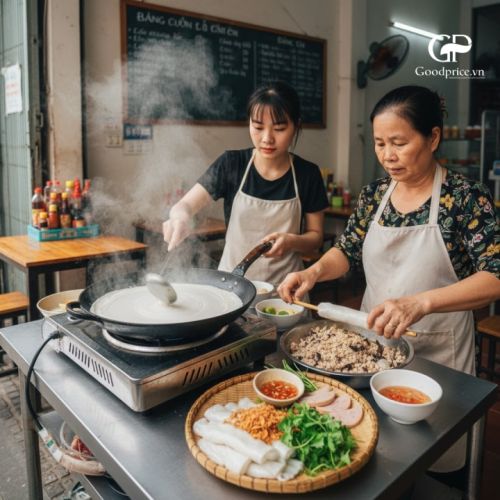 Cách Làm Bánh Cuốn Bằng Chảo Chống Dính Đơn Giản