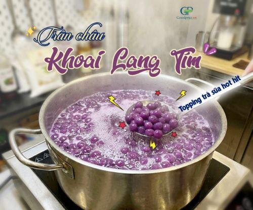 Cách Làm Trân Châu Khoai Lang Tím Dẻo Dai Tại Nhà 