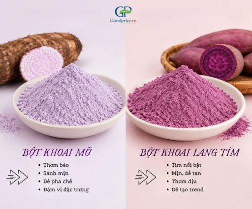 Nên Chọn Khoai Mỡ Hay Khoai Lang Tím Trong Pha Chế?