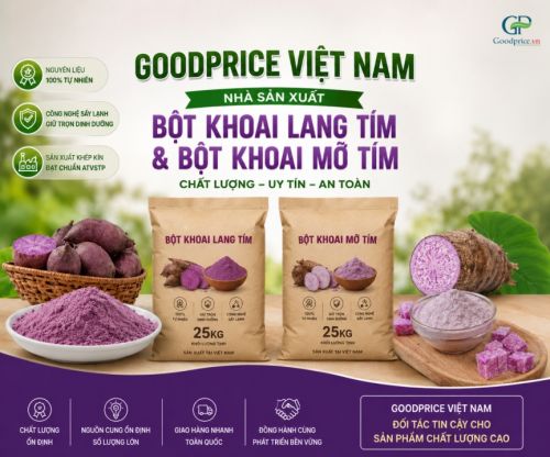 Phân biệt bột khoai mỡ và bột khoai lang tím trước khi mua