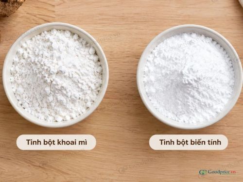 So sánh tinh bột khoai mì và tinh bột khoai mì biến tính 