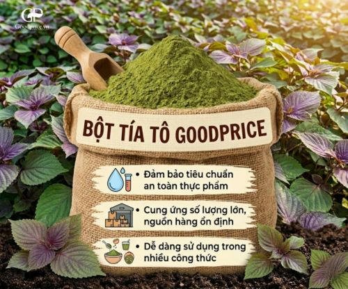Tạo Màu Cho Món Ăn Từ Bột Tía Tô Tự Nhiên
