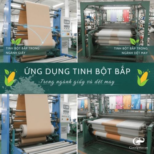 Ứng Dụng Tinh Bột Bắp Trong Ngành Giấy Và Dệt May